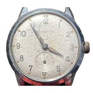 Vintage 1960s Bulova Watch Manual Wind Mechanical Shock Anti Magnetic Running